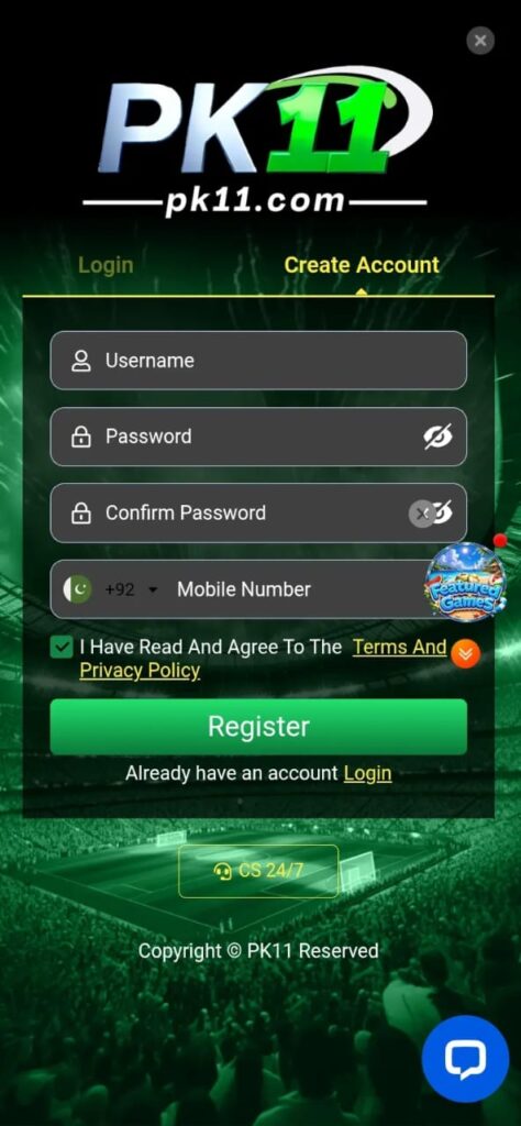 pak111 game logo featuring a smartphone gaming interface, cards, casion_style game, coins, and pakistani payment option.


